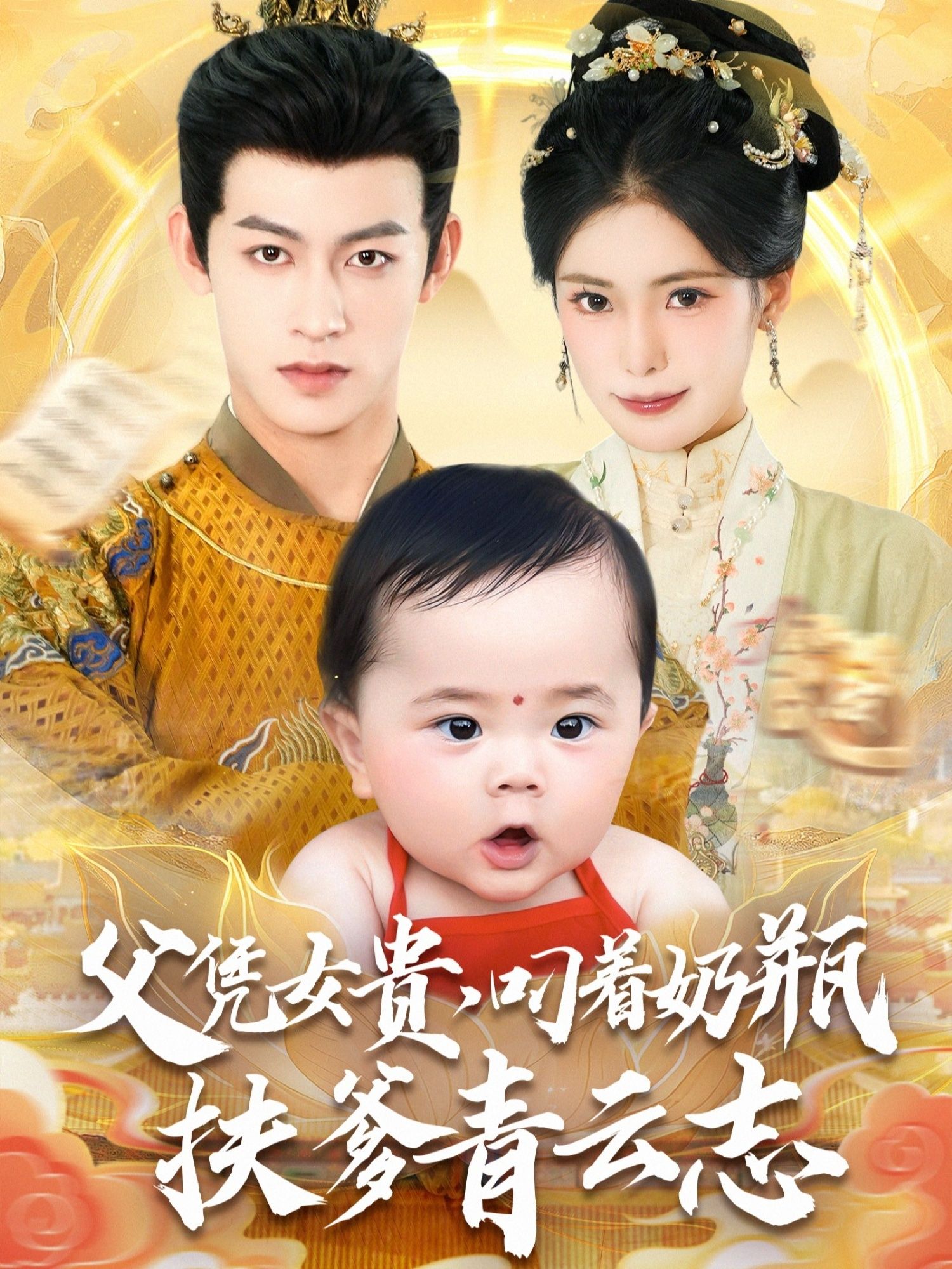 父凭女贵叼着奶瓶扶爹青云志 - 短剧短剧海报图片