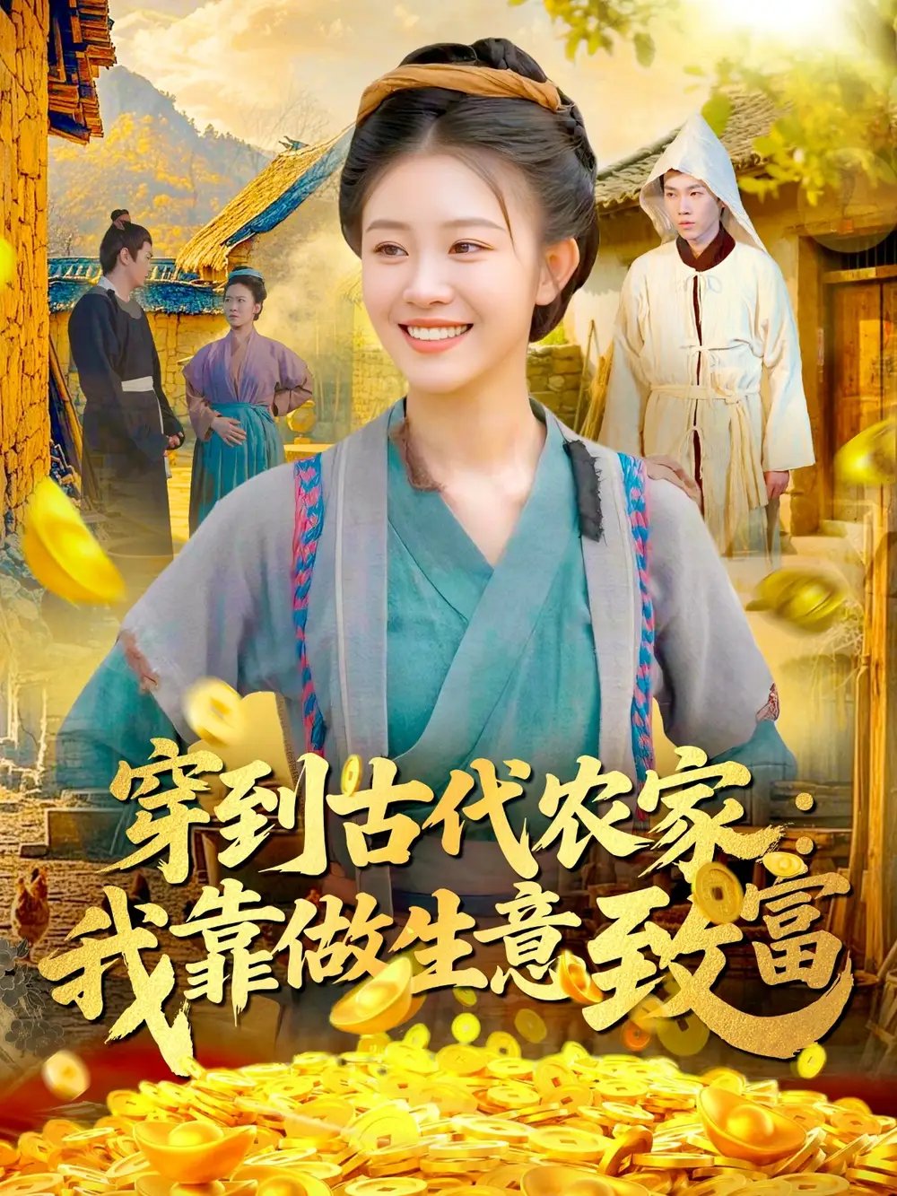 穿到古代农家我靠做生意致富 - 短剧短剧海报图片