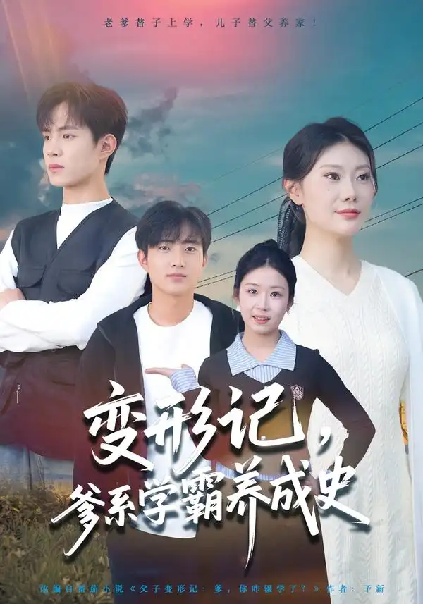 变形记，爹系学霸养成史 - 短剧短剧海报图片