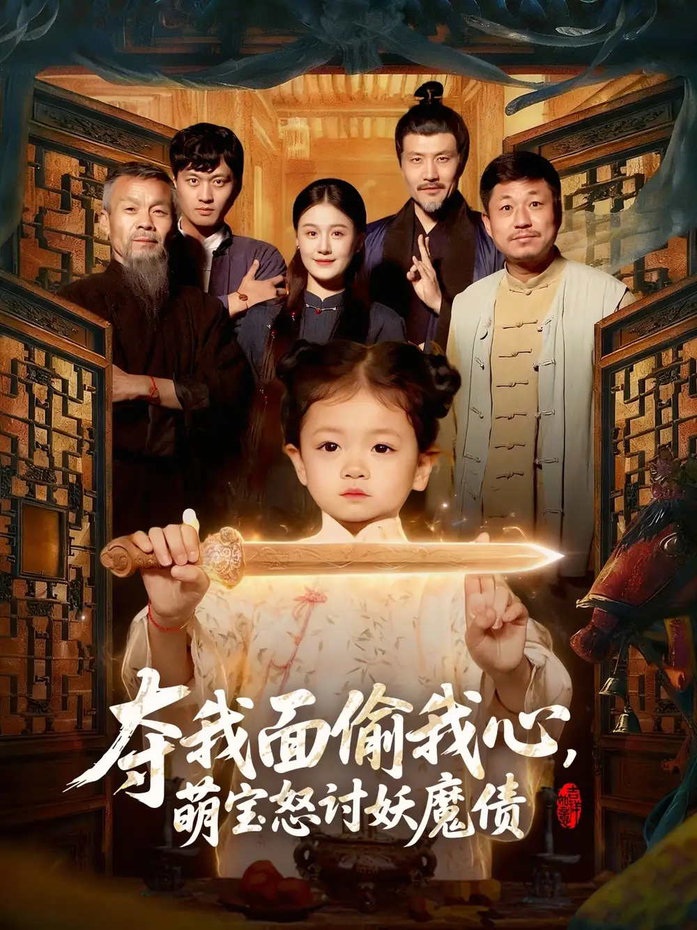 夺我面偷我心，萌宝怒讨妖魔债 - 短剧短剧海报图片