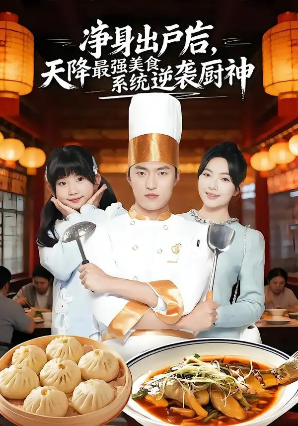 净身出户后，天降最强美食系统逆袭厨神 - 短剧短剧海报图片