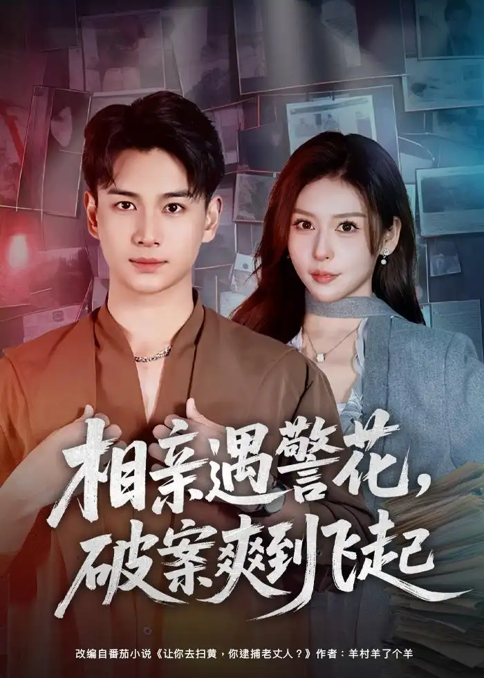相亲遇警花，破案爽到飞起 - 短剧短剧海报图片