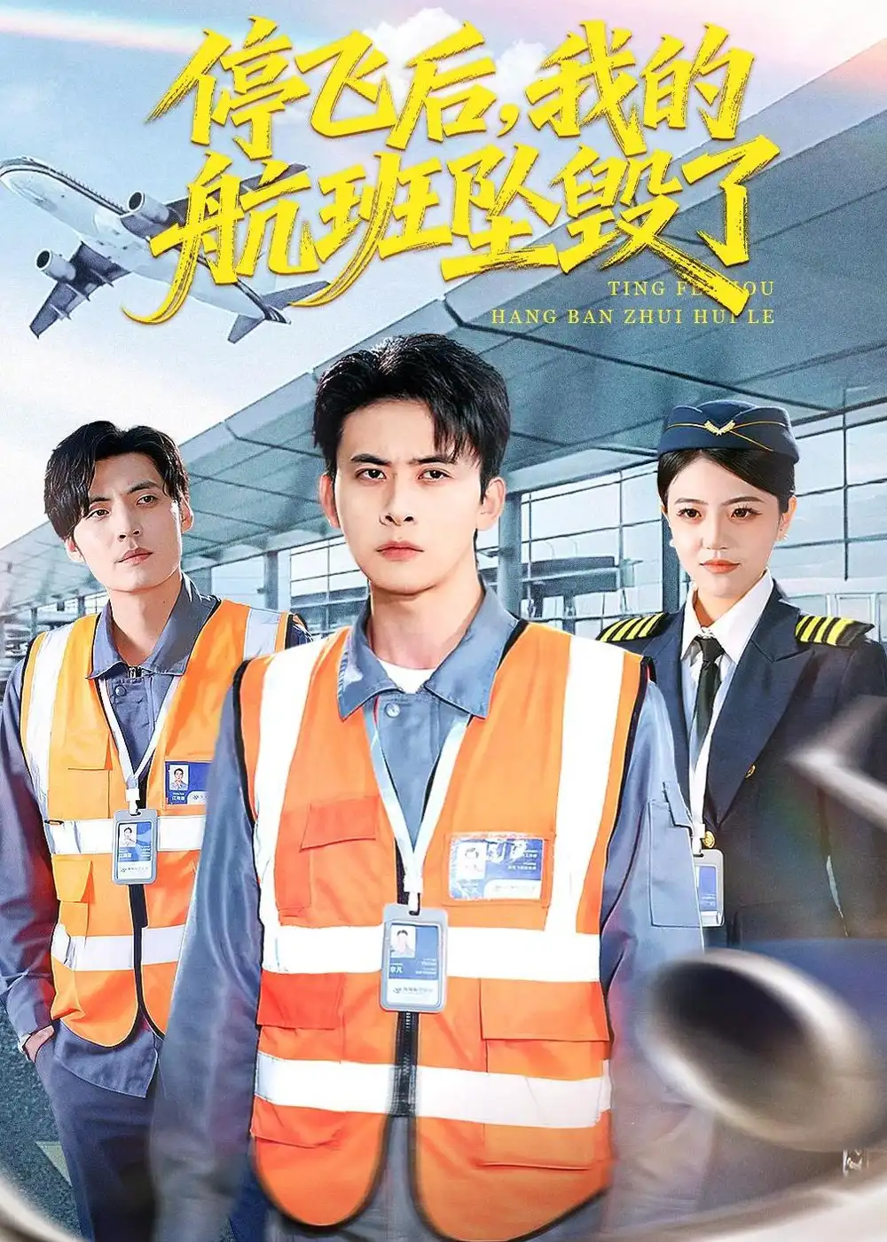 停飞后，我的航班坠毁了 - 短剧短剧海报图片
