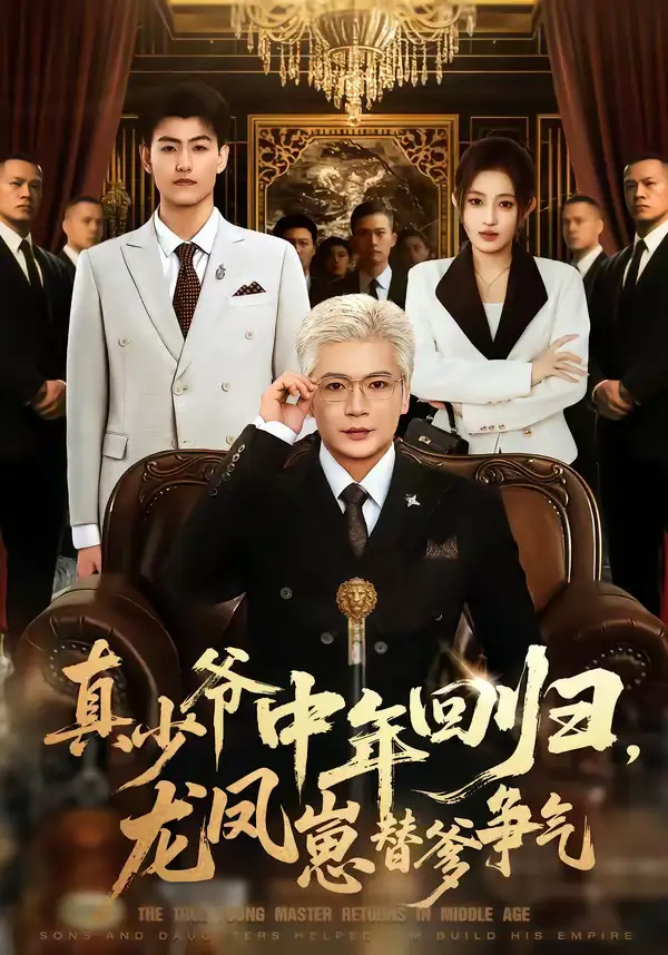 真少爷中年回归，龙凤崽替爹争气 - 短剧短剧海报图片