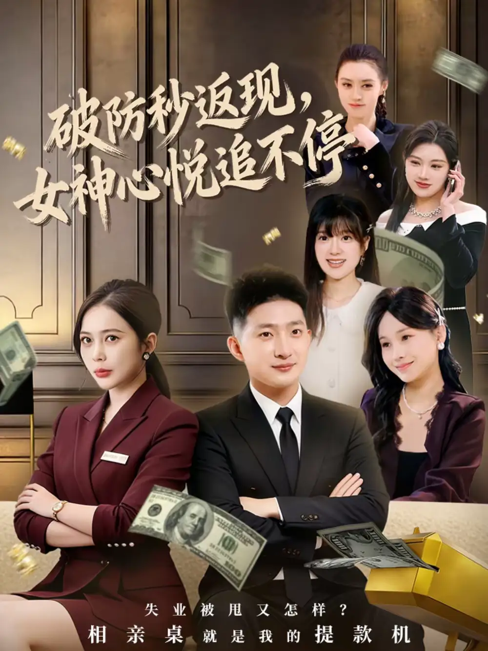 破防秒返现，女神心悦追不停 - 短剧短剧海报图片