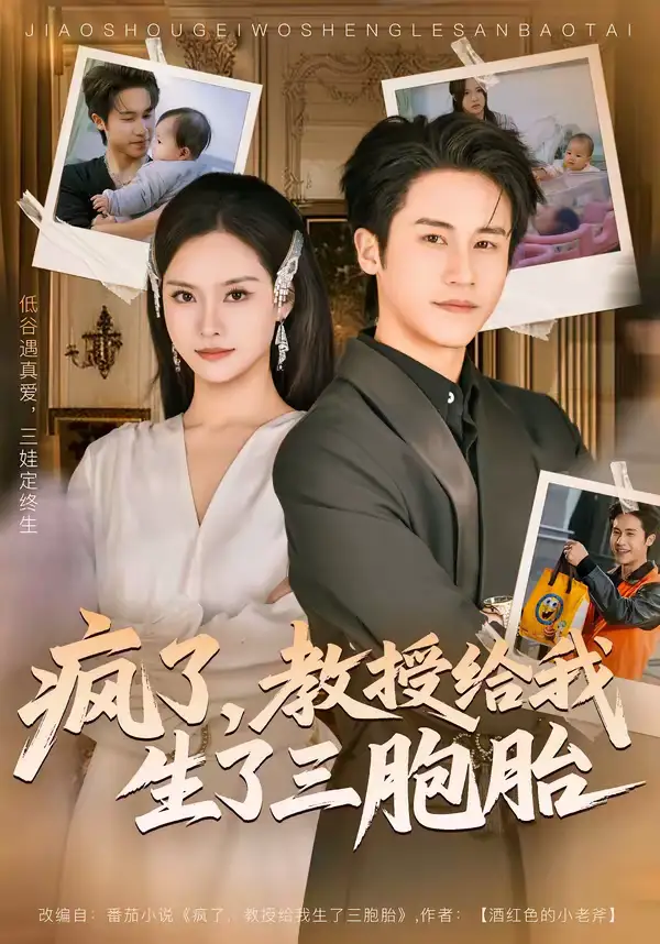 疯了，教授给我生了三胞胎 - 短剧短剧海报图片