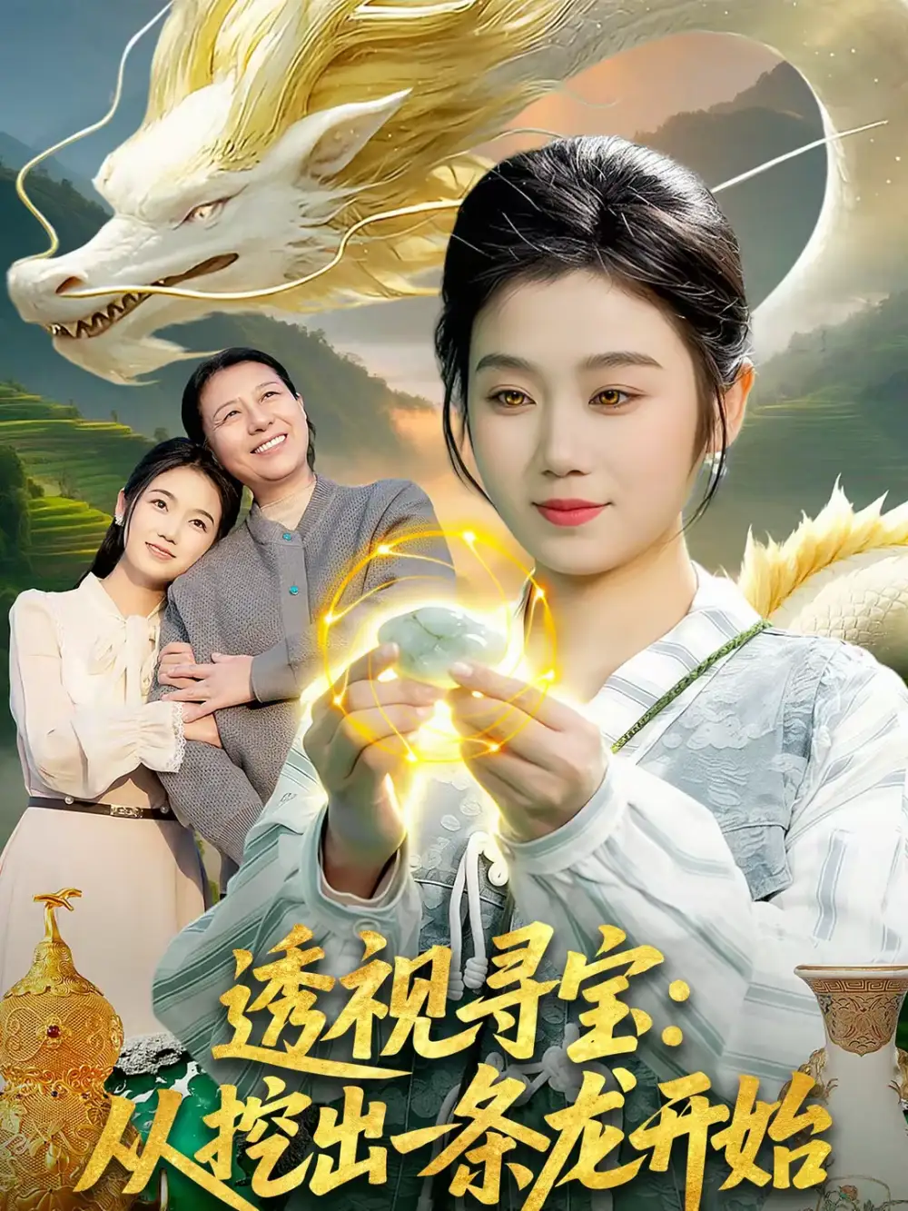 透视寻宝：从挖出一条龙开始 - 短剧短剧海报图片