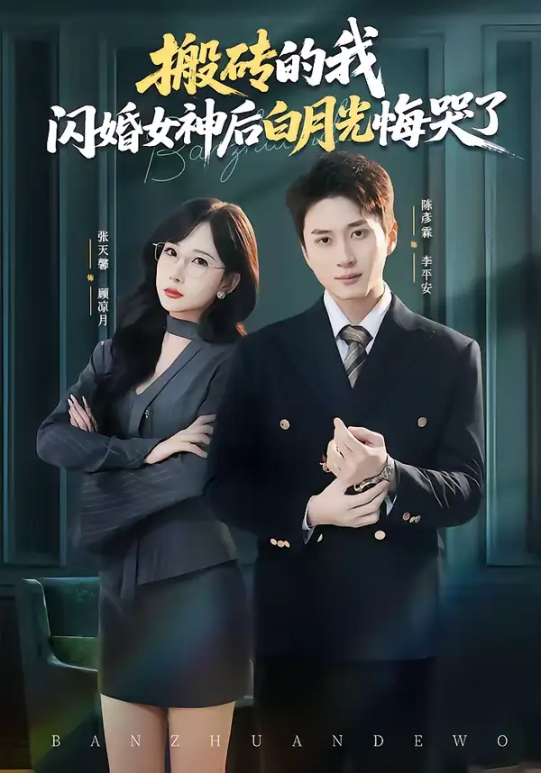 搬砖的我，闪婚女神后白月光悔哭了 - 短剧短剧海报图片