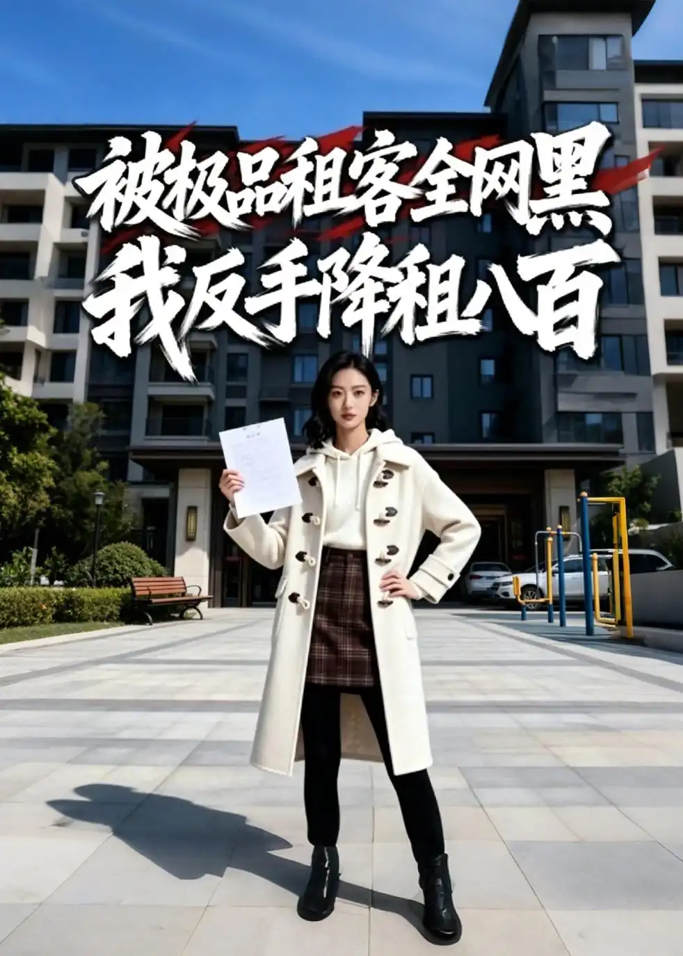 被极品租客全网黑，我反手降租八百&被极品租客全网黑我反手降租八百 - 短剧短剧海报图片