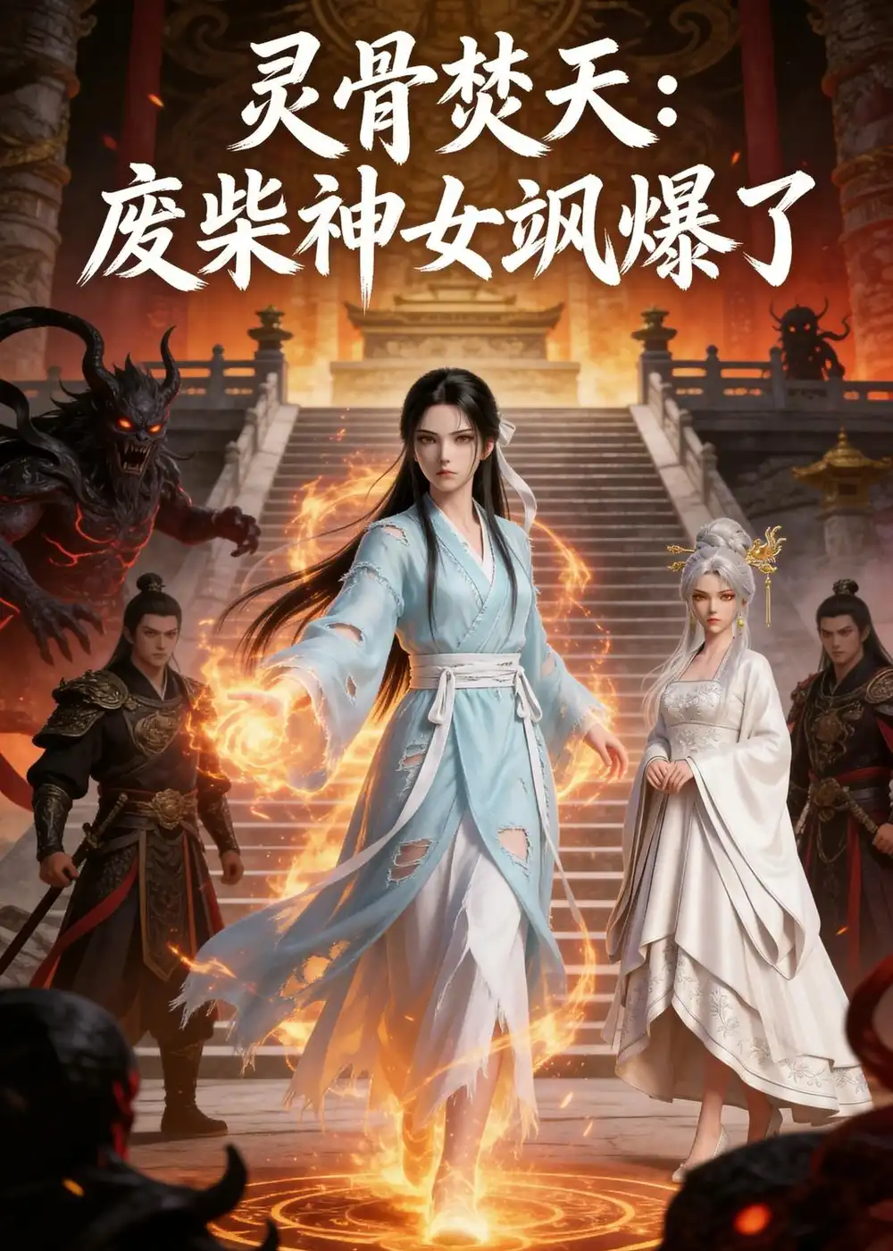 灵骨焚天废柴神女飒爆了 - 短剧短剧海报图片
