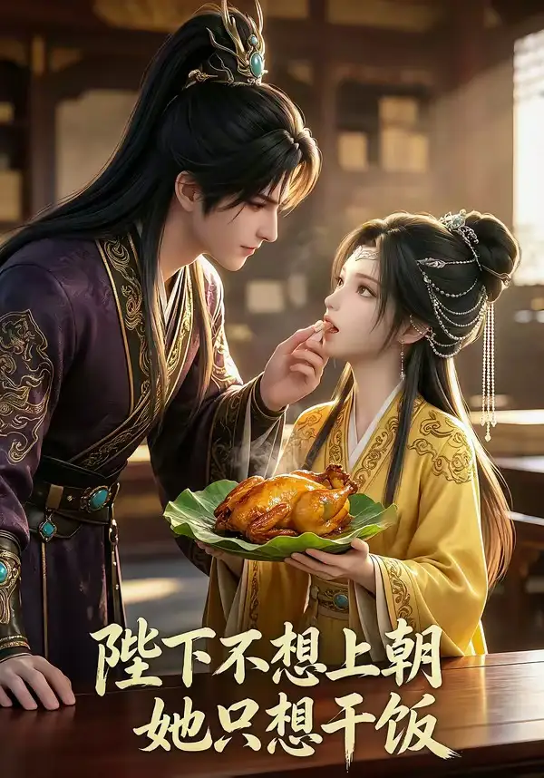 陛下不想上朝，她只想干饭&陛下不想上朝她只想干饭 - 短剧短剧海报图片