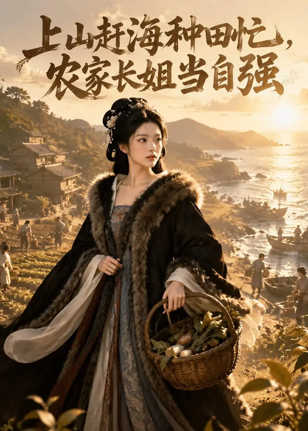 上山赶海种田忙,农家长姐当自强&上山赶海种田忙农家长姐当自强