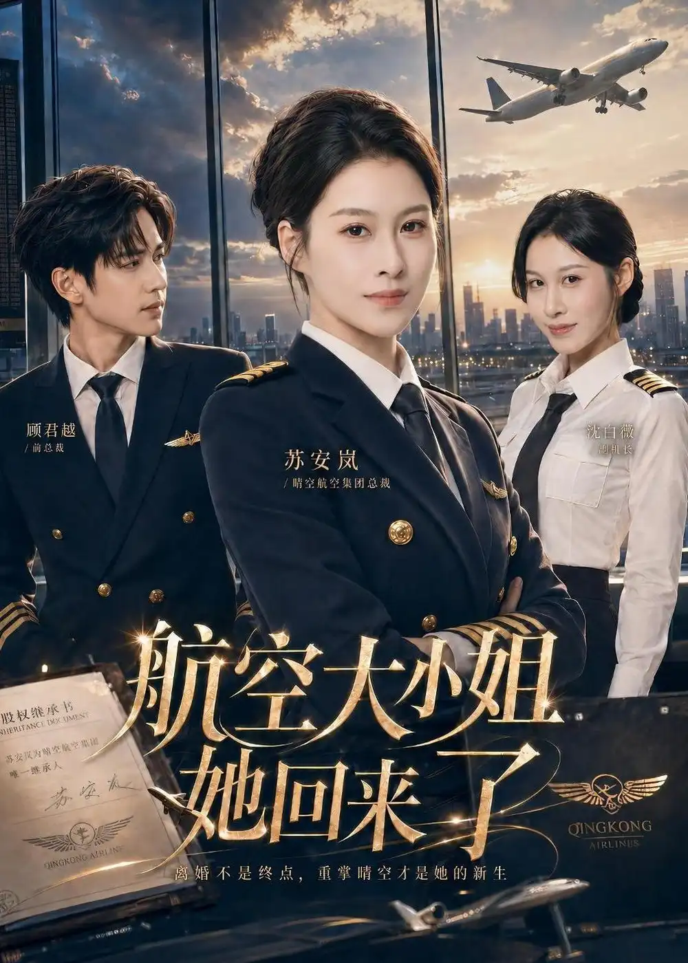航空大小姐她回来了 - 短剧短剧海报图片