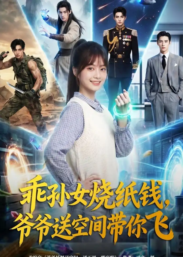 乖孙女烧纸钱爷爷送空间带你飞