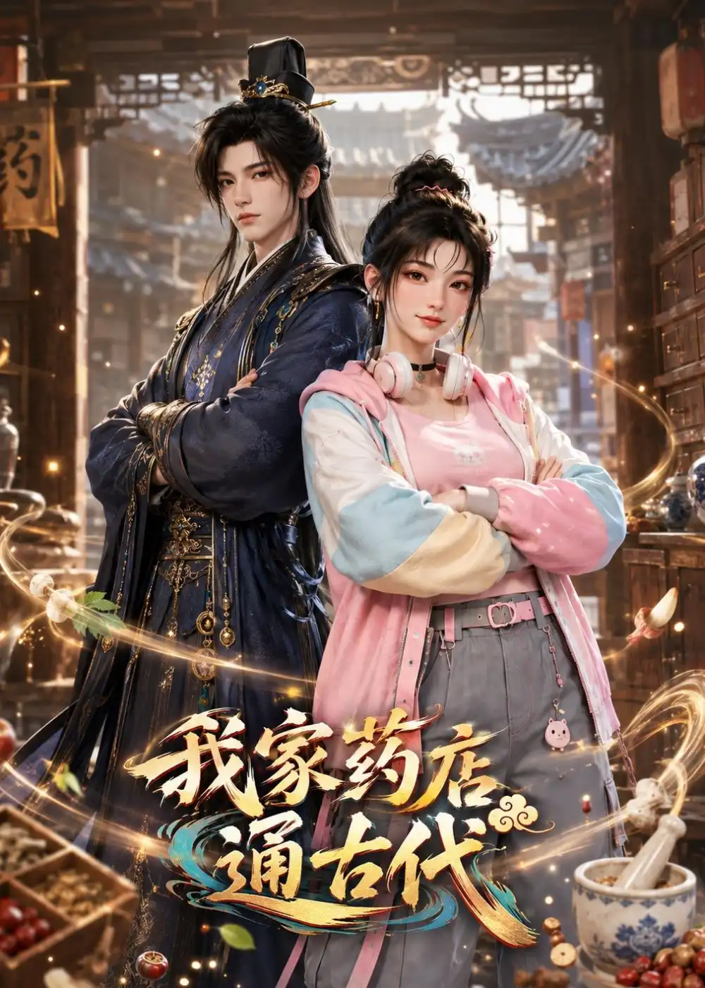 我家药店通古代 - 短剧短剧海报图片