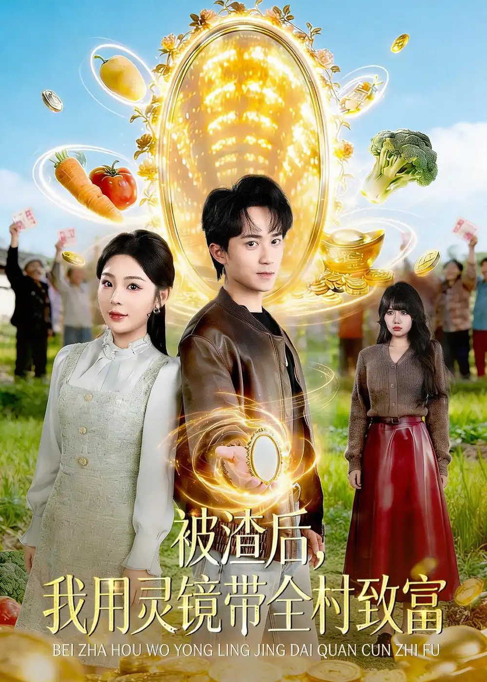 被渣后，我用灵镜带全村致富&被渣后我用灵镜带全村致富 - 短剧短剧海报图片