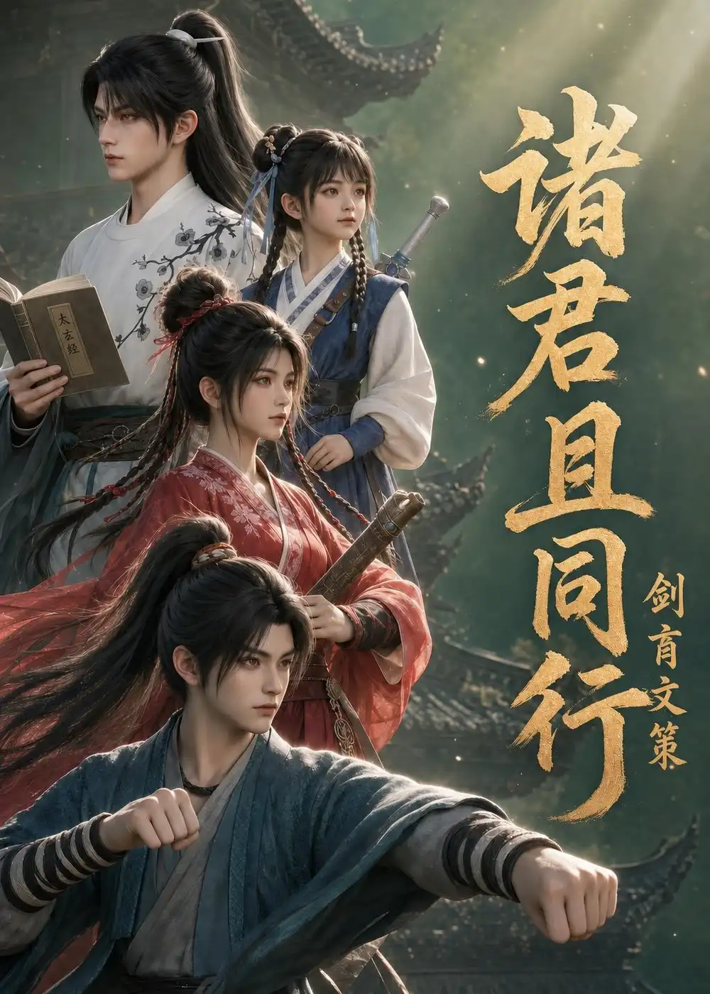 诸君且同行，剑育文策&诸君且同行剑育文策 - 短剧短剧海报图片