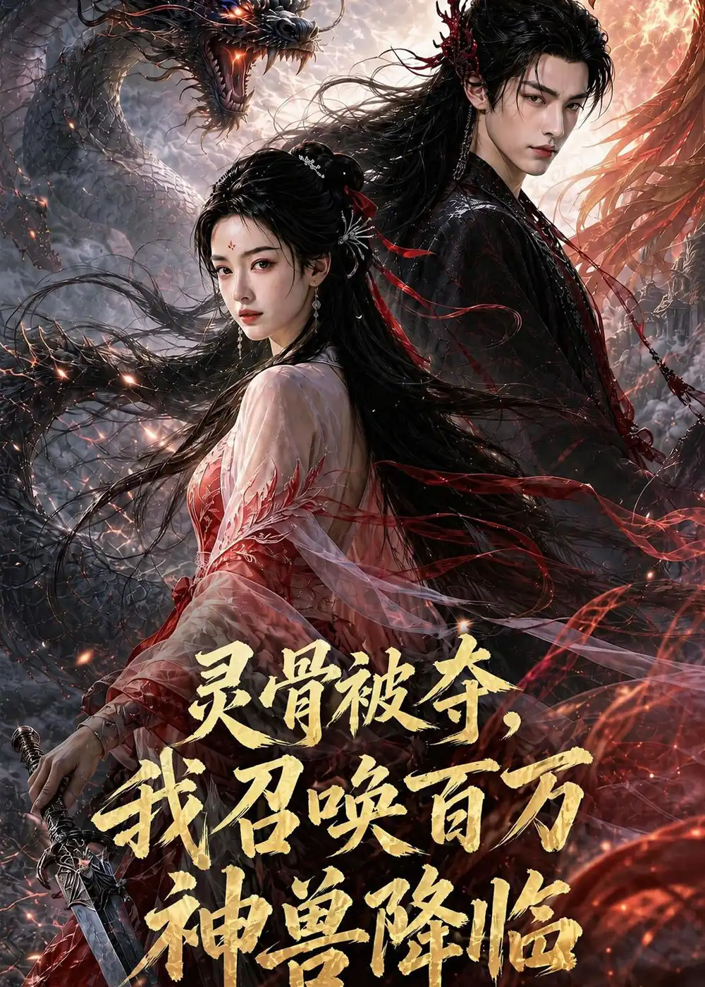 灵骨被夺，我召唤百万神兽降临！&灵骨被夺我召唤百万神兽降临 - 短剧短剧海报图片