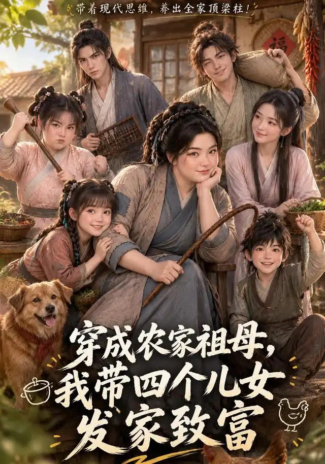 穿成农家祖母，我带四个儿女发家致富&穿成农家祖母我带四个儿女发家致富 - 短剧短剧海报图片