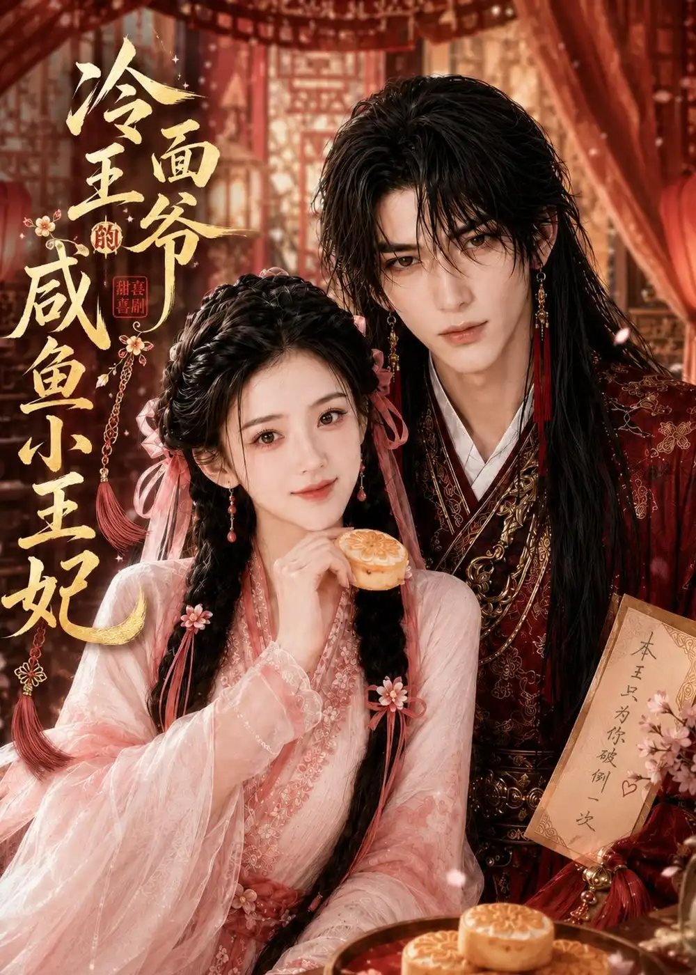 冷面王爷的咸鱼小王妃 - 短剧短剧海报图片