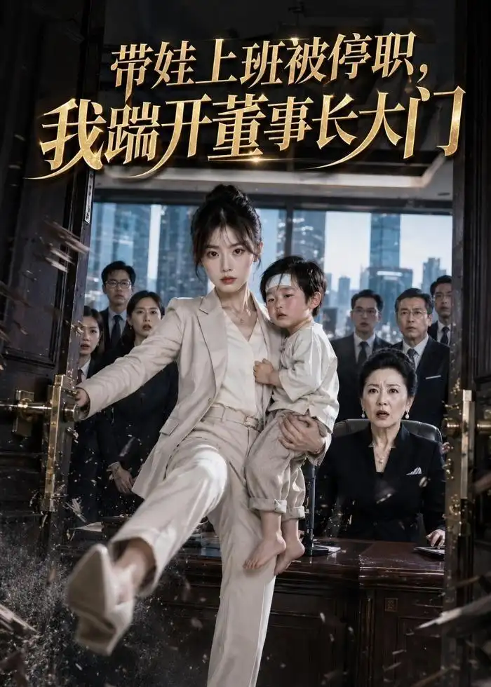 带娃上班被停职我踹开董事长大门