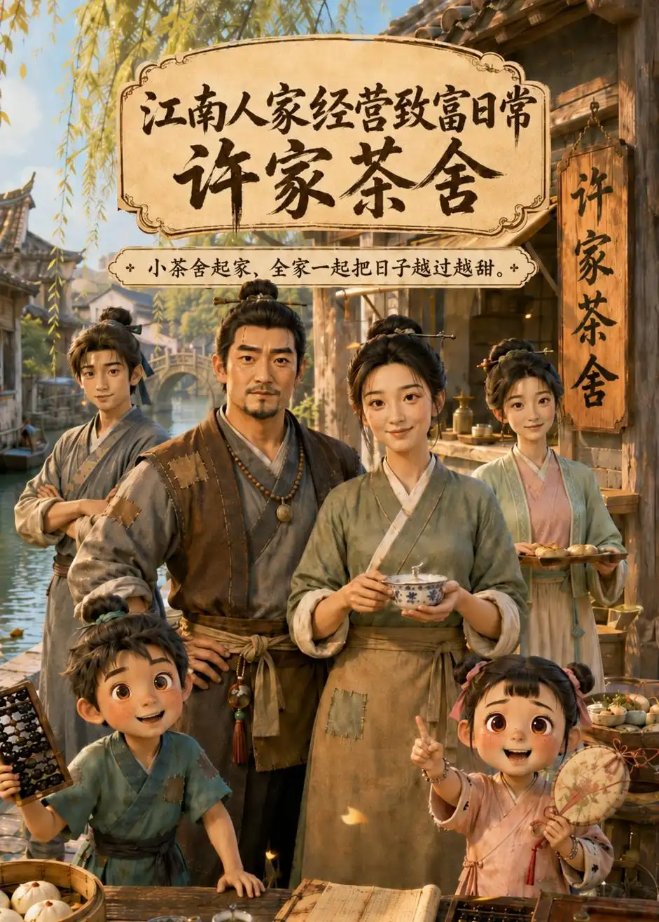 江南人家经营致富日常:许家茶舍&江南人家经营致富日常许家茶舍