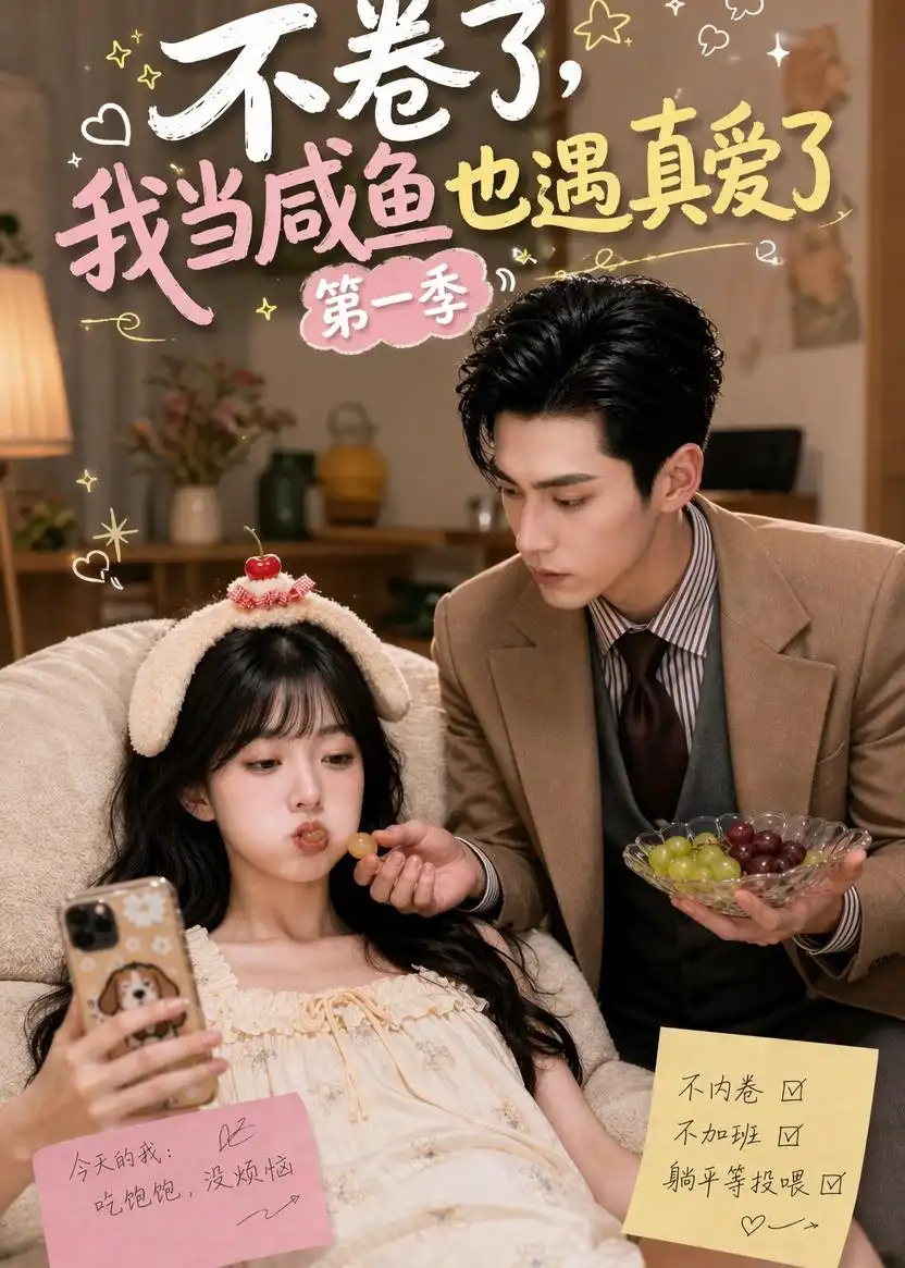 不卷了我当咸鱼也遇真爱了第一季 - 短剧短剧海报图片