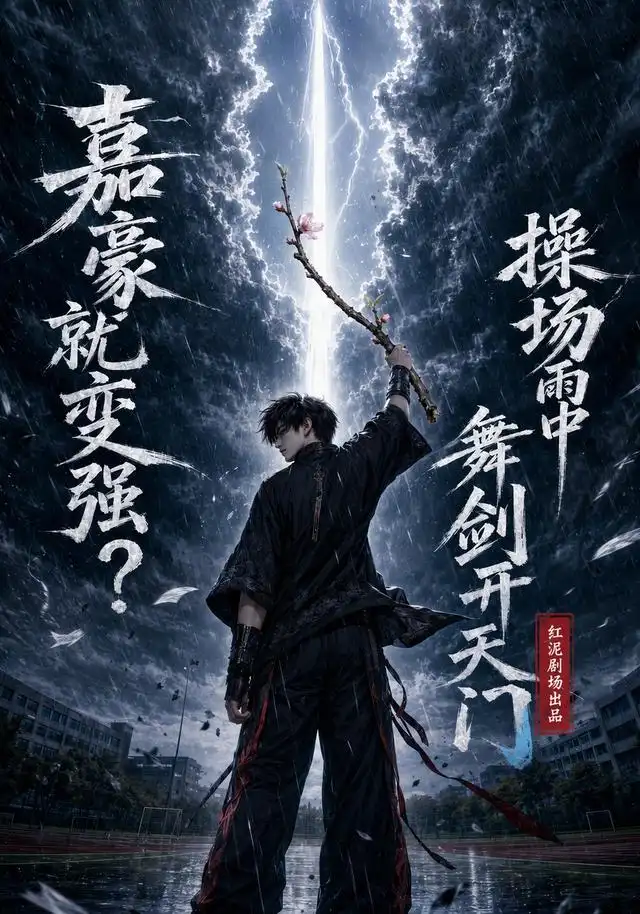 嘉豪就变强？操场雨中舞剑开天门&嘉豪就变强操场雨中舞剑开天门 - 短剧短剧海报图片