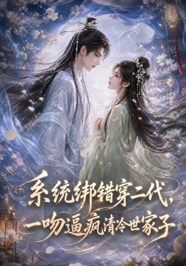 系统绑错穿二代，一吻逼疯清冷世家子！&系统绑错穿二代一吻逼疯清冷世家子 - 短剧短剧海报图片