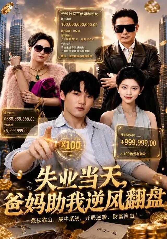 失业当天，爸妈助我逆风翻盘&失业当天爸妈助我逆风翻盘 - 短剧短剧海报图片