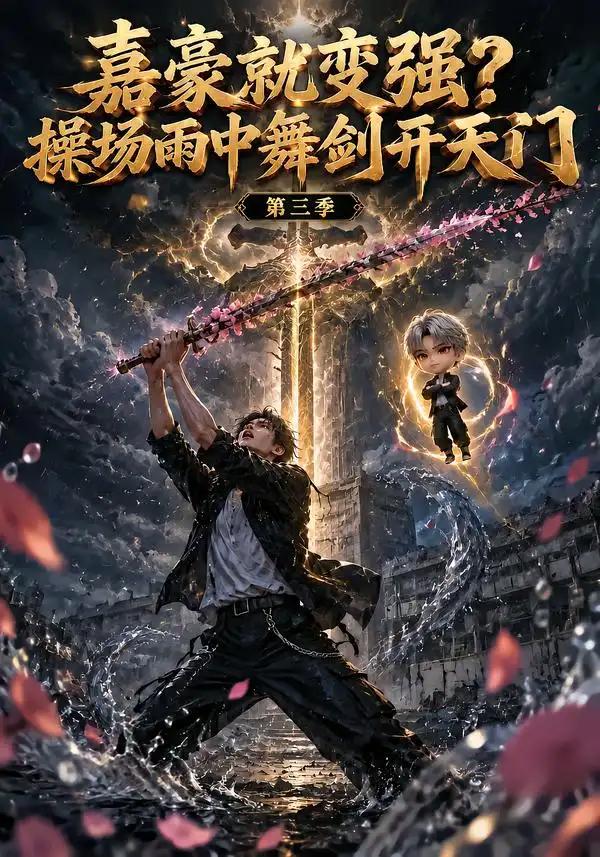 嘉豪就变强?操场雨中舞剑开天门第三季&嘉豪就变强操场雨中舞剑开天门第三季