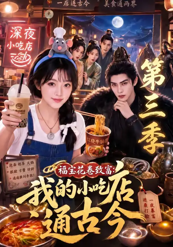 福宝花卷致富：我的小吃店通古今第三季&福宝花卷致富我的小吃店通古今第三季 - 短剧短剧海报图片
