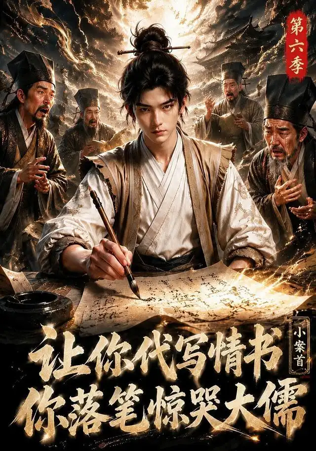 让你代写情书，小案首你落笔惊哭大儒第六季&让你代写情书小案首你落笔惊哭大儒第六季 - 短剧短剧海报图片
