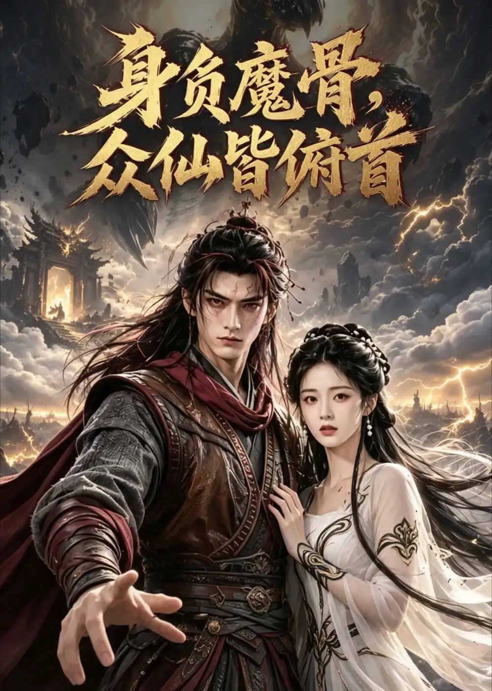 身负魔骨，众仙皆俯首&身负魔骨众仙皆俯首 - 短剧短剧海报图片