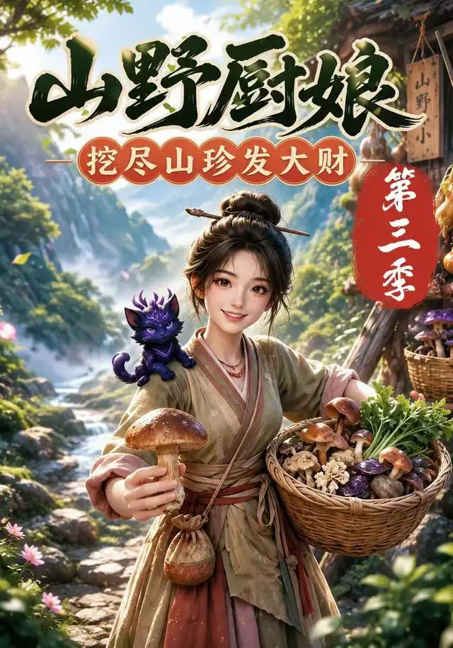 山野厨娘，挖尽山珍发大财第三季&山野厨娘挖尽山珍发大财第三季 - 短剧短剧海报图片