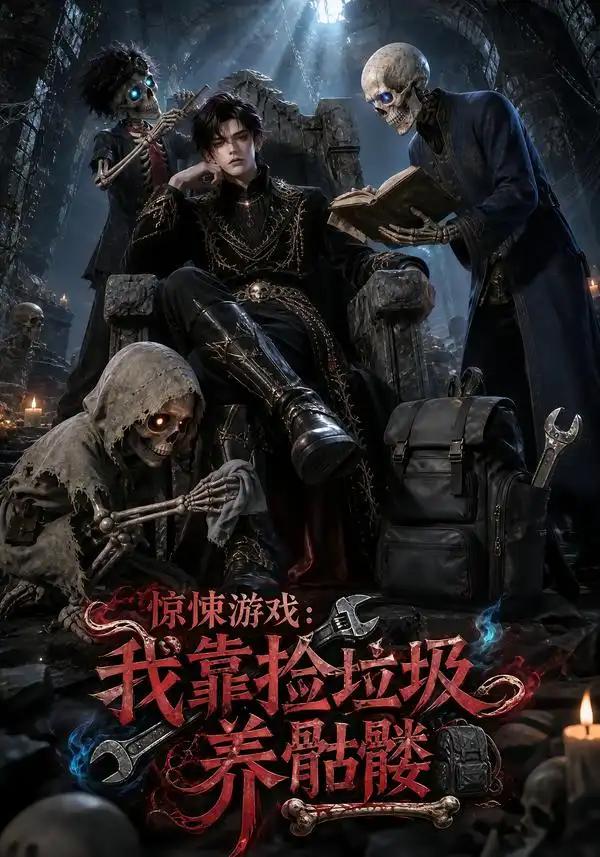 惊悚游戏：我靠捡垃圾养骷髅&惊悚游戏我靠捡垃圾养骷髅 - 短剧短剧海报图片