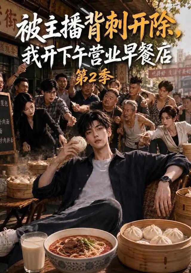 被主播背刺开除，我开下午营业早餐店第2季&被主播背刺开除我开下午营业早餐店第2季 - 短剧短剧海报图片