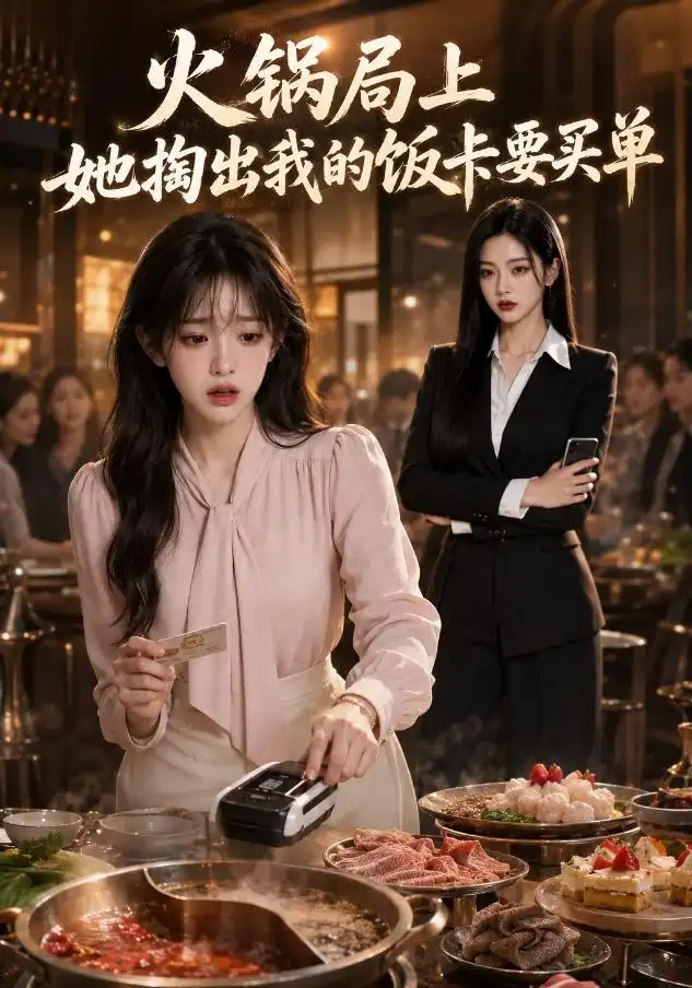火锅局上她掏出我的饭卡要买单 - 短剧短剧海报图片