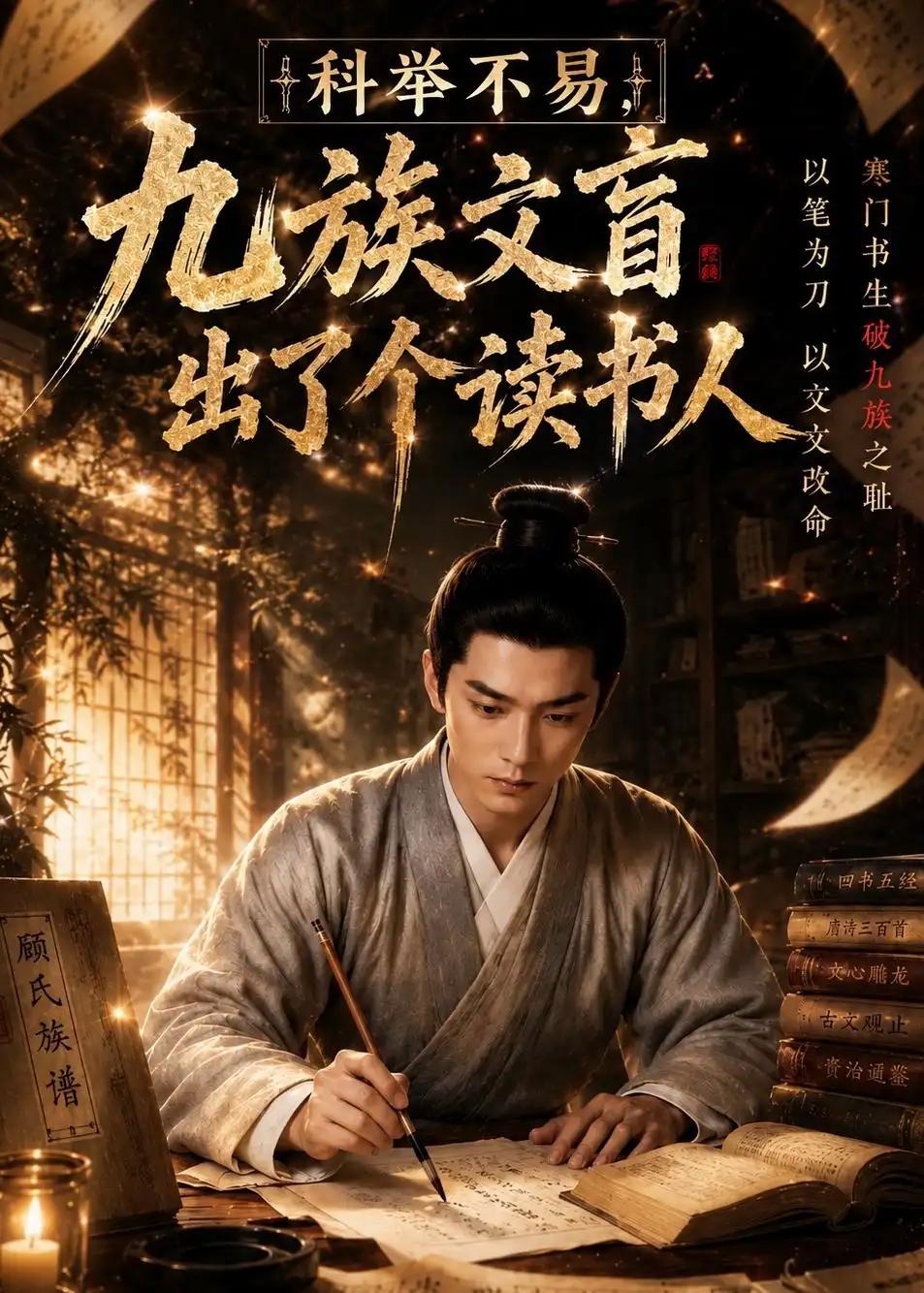科举不易，九族文盲出了个读书人第一季&科举不易九族文盲出了个读书人第一季 - 短剧短剧海报图片