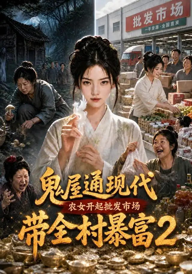 鬼屋通现代,农女开起批发市场带全村暴富2