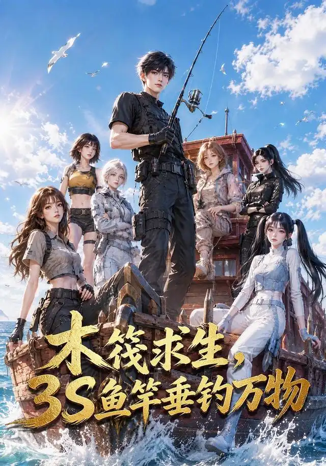 木筏求生，3S鱼竿垂钓万物 - 短剧短剧海报图片