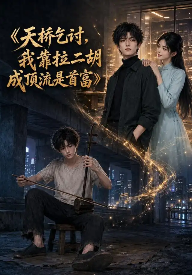 天桥乞讨，我靠拉二胡成顶流是首富 - 短剧短剧海报图片