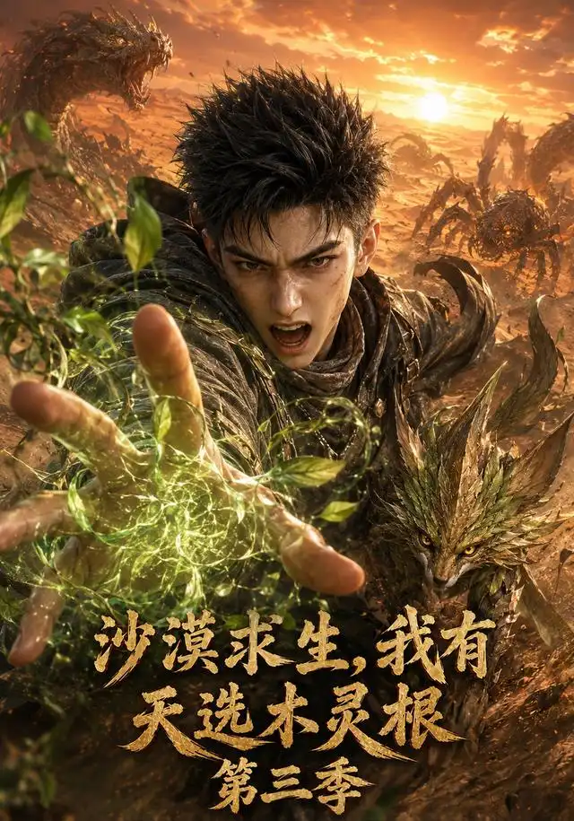沙漠求生,我有天选木灵根第三季 - 短剧短剧海报图片