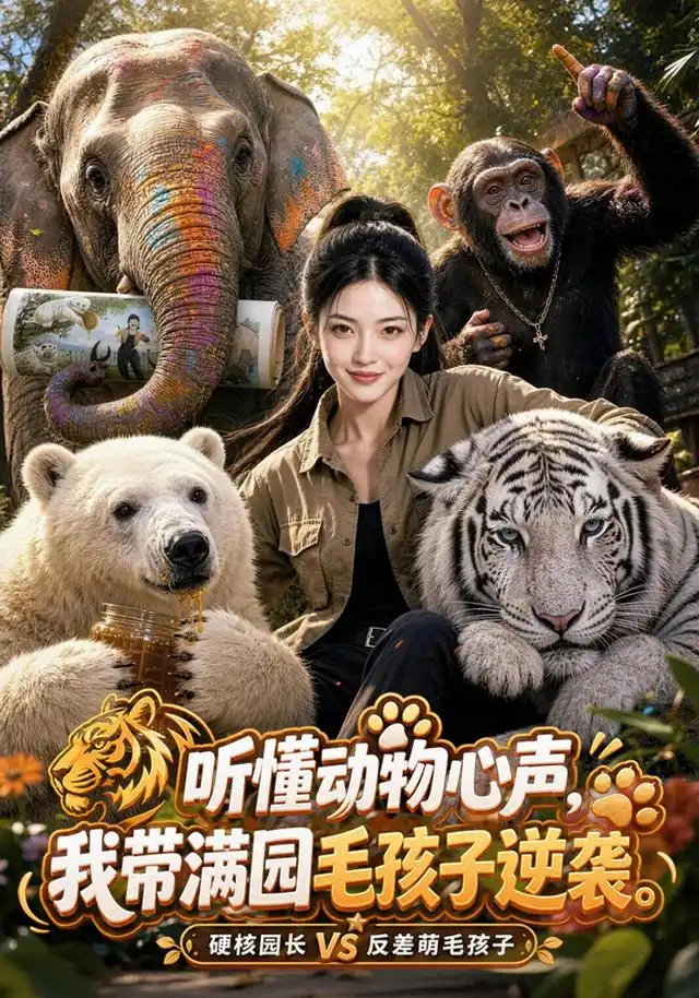 听懂动物心声，我带满园毛孩子逆袭 - 短剧短剧海报图片