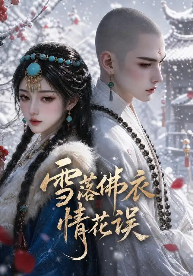雪落佛衣情花误 - 短剧短剧海报图片