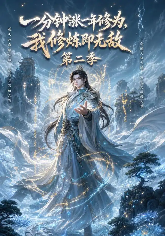 一分钟涨一年修为，我修炼即无敌第二季 - 短剧短剧海报图片