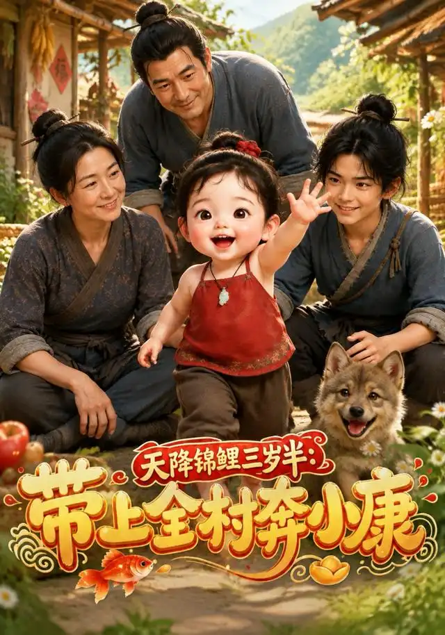 天降锦鲤三岁半：带上全村奔小康 - 短剧短剧海报图片