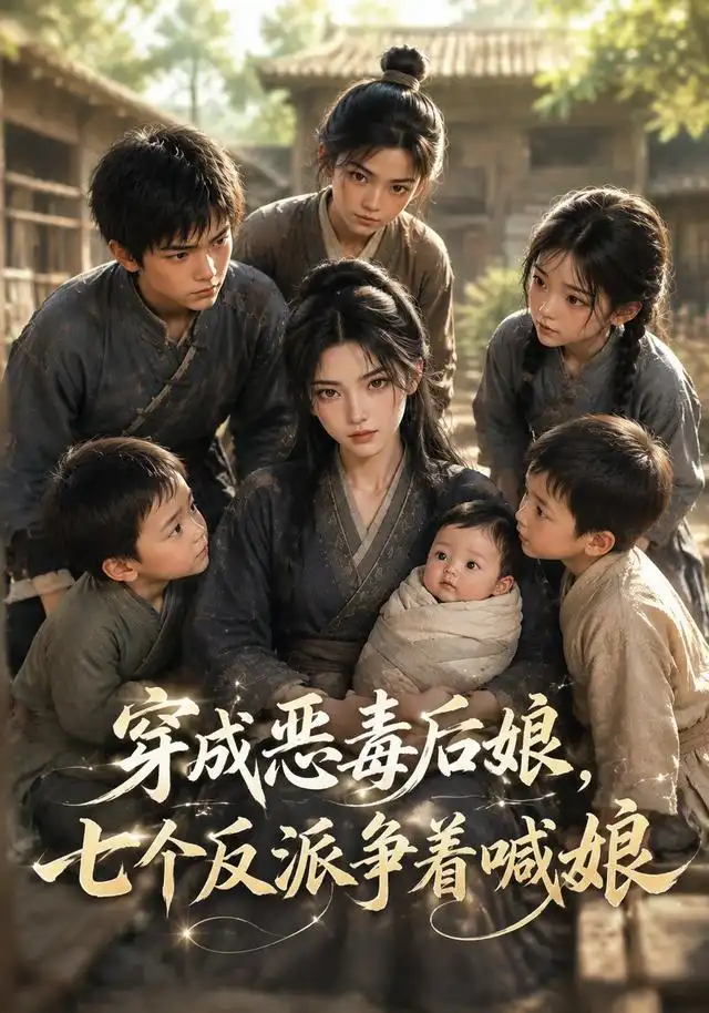 穿成恶毒后娘,七个反派争着喊娘