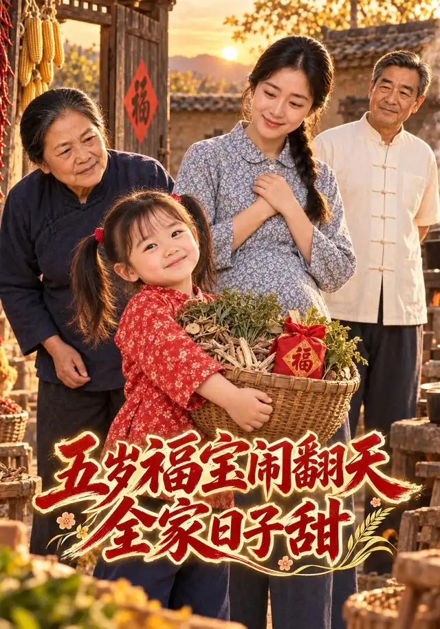 五岁福宝闹翻天，全家日子甜 - 短剧短剧海报图片