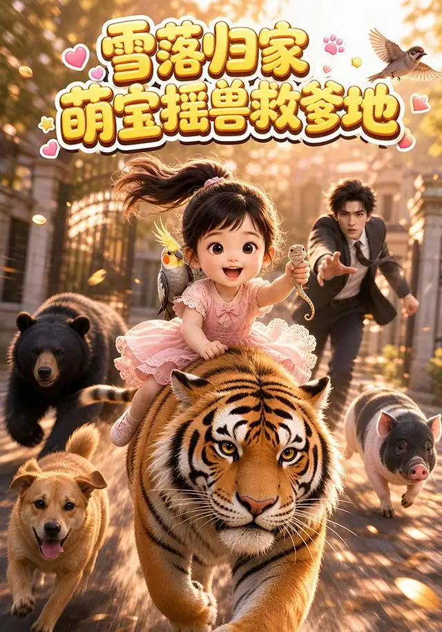 雪落归家：萌宝摇兽救爹地 - 短剧短剧海报图片